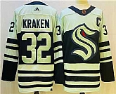 Men's Seattle Kraken #32 Kraken White 2022 Reverse Retro Stitched Jersey,baseball caps,new era cap wholesale,wholesale hats